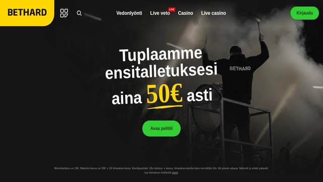 Bethard casino screenshot